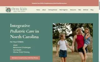 Orzu Kids Integrative Pediatric Care – Apex website