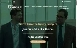 Osborn Injury Lawyers of Apex website