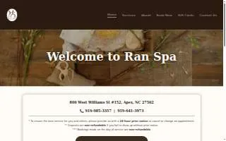 Ran Spa website