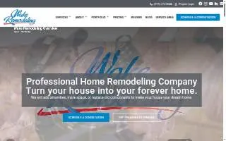 Wake Remodeling website
