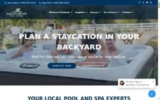 AquaVision Pool & Spa of Archdale website