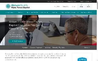 Atrium Health Wake Forest Baptist Congdon Heart and Vascular Center website