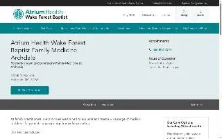 Atrium Health Wake Forest Baptist Family Medicine - Archdale website