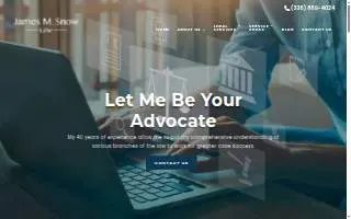 James M. Snow Law of Archdale website
