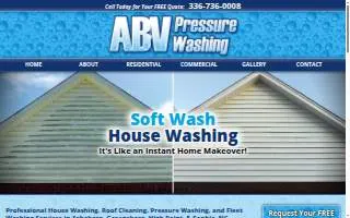 ABV Pressure Washing website