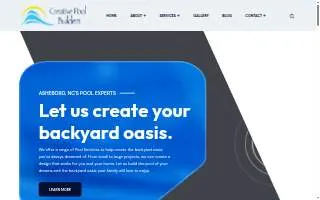 Creative Pool Builders website