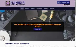 Hanner Computer Services website