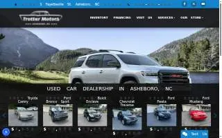 Trotter Motors website