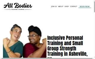 All Bodies Movement and Wellness website