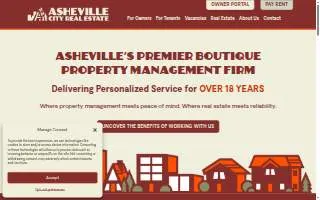 Asheville City Real Estate website