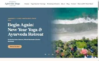 Asheville Yoga Center website