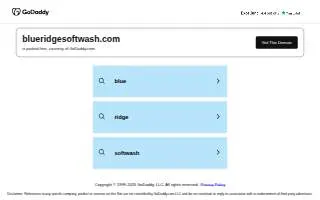 Blue Ridge Softwash LLC website