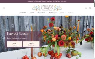 Carolina Flowers: Farm & Florist website