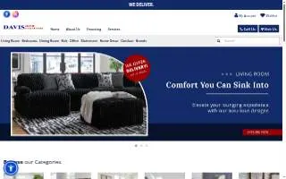 Davis Home Furniture website