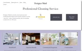 Designer Maid website