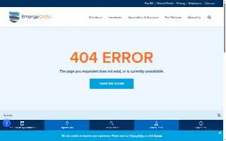 EmergeOrtho South Asheville, NC | Orthopedic Urgent Care website