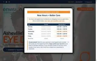 Envision Eyecare of Asheville website