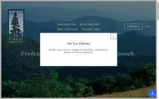 Forest Dermatology Asheville Office website