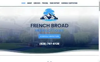 French Broad Inspections LLC website