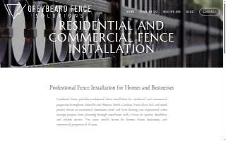 Greybeard Fence Solutions website