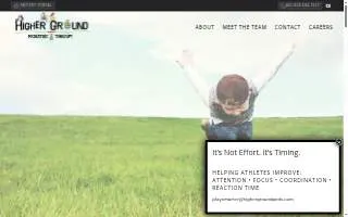 Higher Ground Pediatric Therapy website