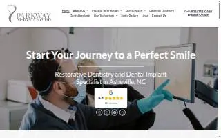 Parkway Restorative Dentistry website