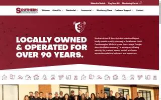 Southern Alarm & Security of Asheville website