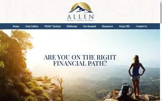 Allen wealth Management website