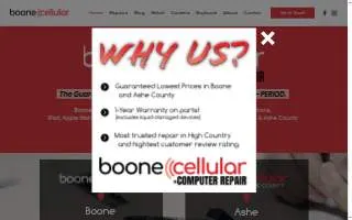 Boone Cellular and Computer Repair website