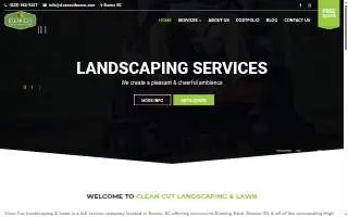 Clean Cut Landscaping & Lawn website