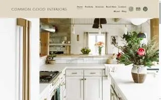 Common Good Interiors website