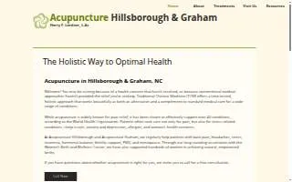 Acupuncture Hillsborough of Burlington website