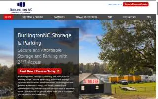 BurlingtonNC Storage & Parking website