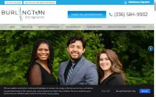 Chiropractor in Burlington NC website