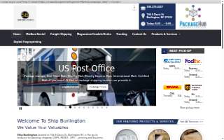 Ship Burlington (Fedex, Ups, USPS,DHL)