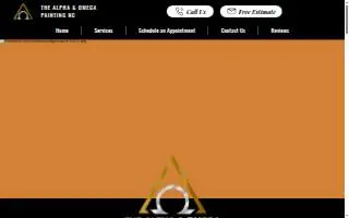 The Alpha & Omega Painting NC website
