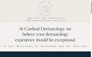 Cardinal Dermatology Center website