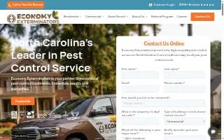 Economy Exterminators of Cary website