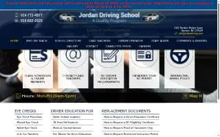 Jordan Driving School, Inc. of Cary website