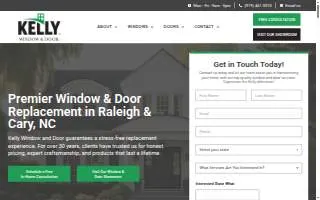 Kelly Window and Door, Inc. of Cary website