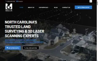 Meta Geomatics PLLC of Cary website