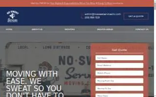 No Sweat Services Inc website