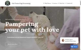 Old Town Dog Grooming website