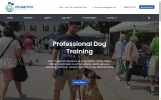 Proactive Dog Training, LLC of Cary website