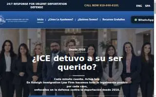 Raleigh Immigration Law Firm of Cary website