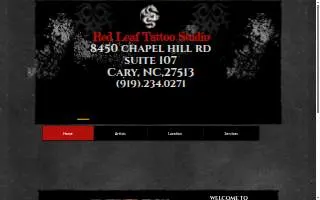 Red Leaf Tattoo Studio, LLC website