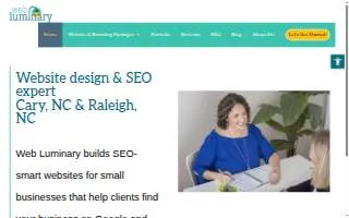 Web Luminary of Cary website