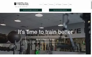 Chapel Hill Training- Private Personal Training and Small Group Training Studio website