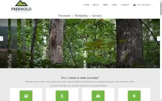 Freehold Land Surveys website