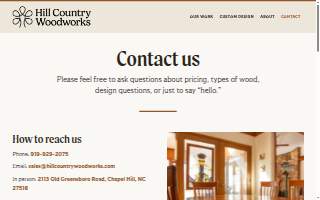 Hill Country Woodworks of Chapel Hill